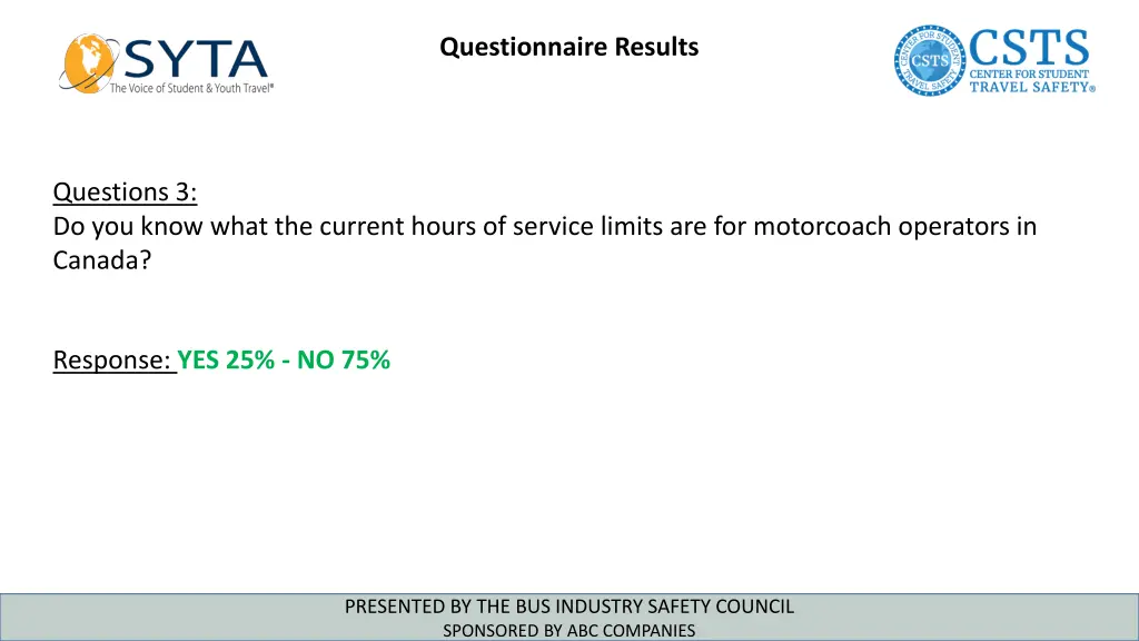 questionnaire results 5