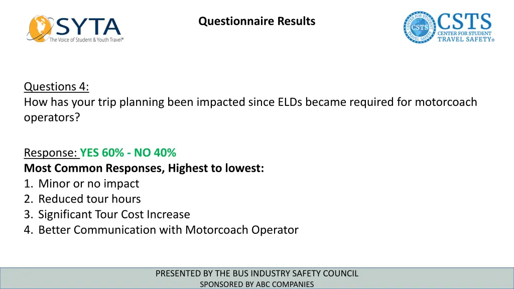 questionnaire results 7