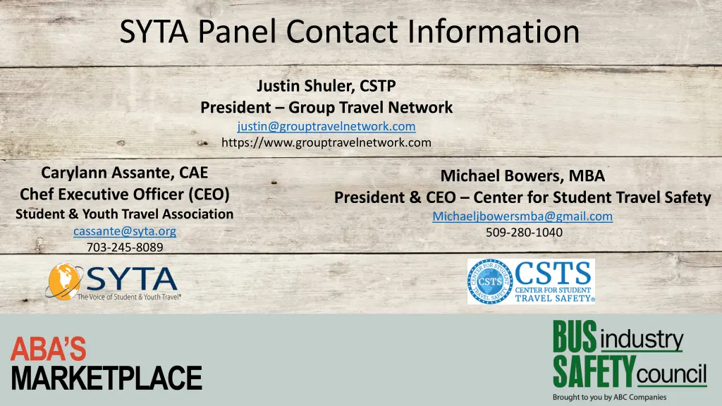 syta panel contact information