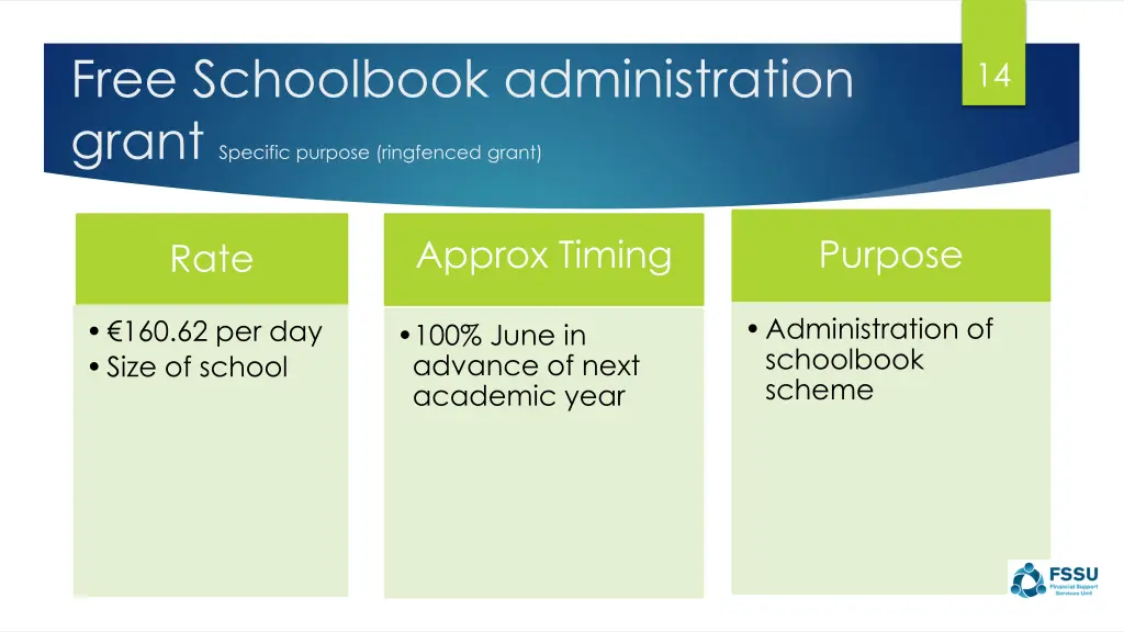 free schoolbook administration grant specific