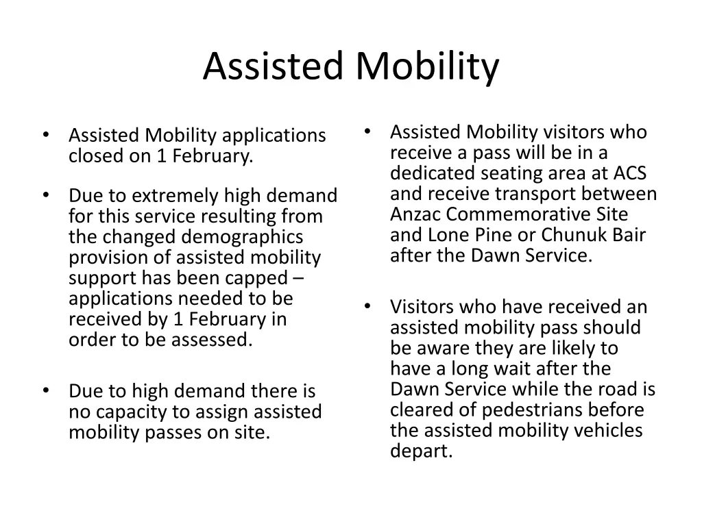 assisted mobility