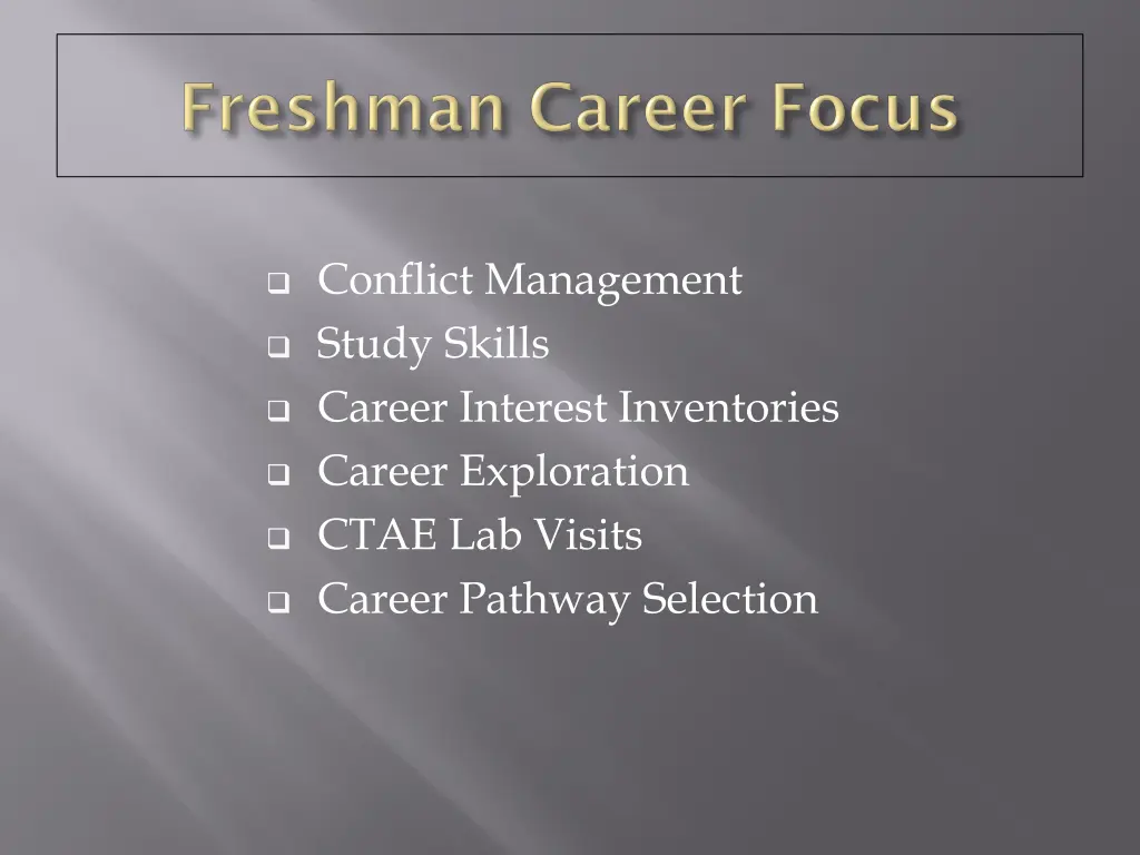 conflict management study skills career interest