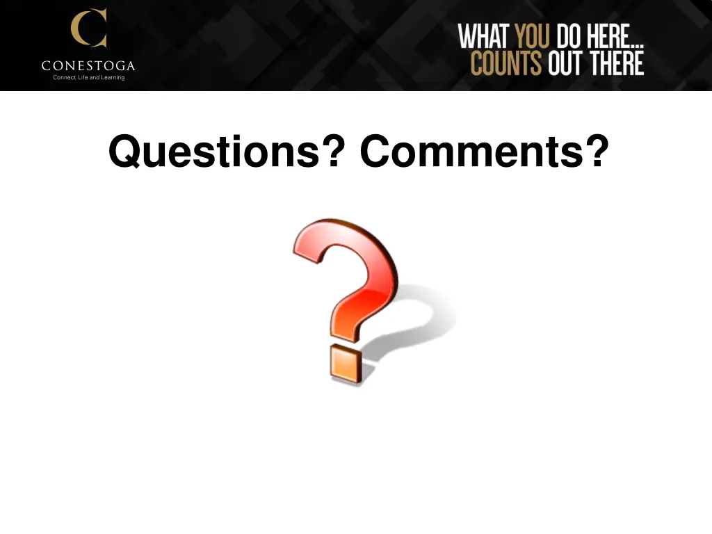 questions comments