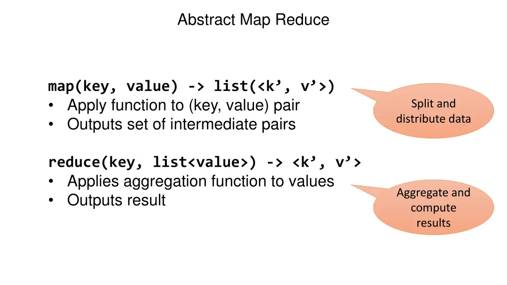 abstract map reduce