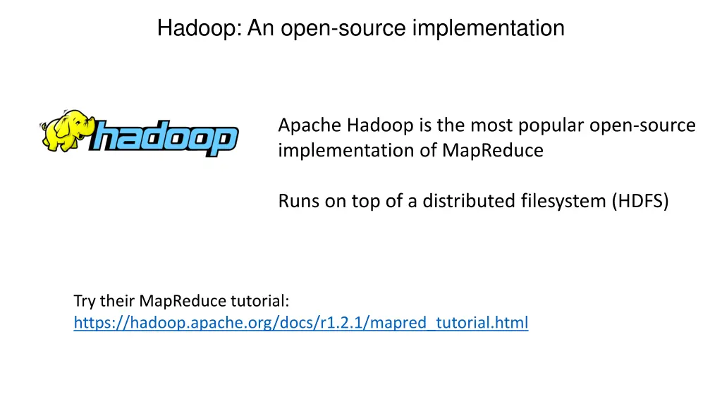 hadoop an open source implementation