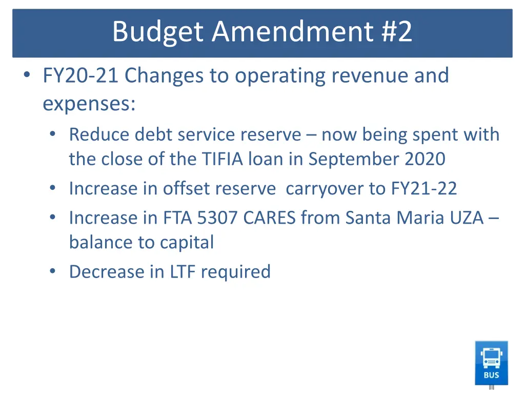 budget amendment 2 1