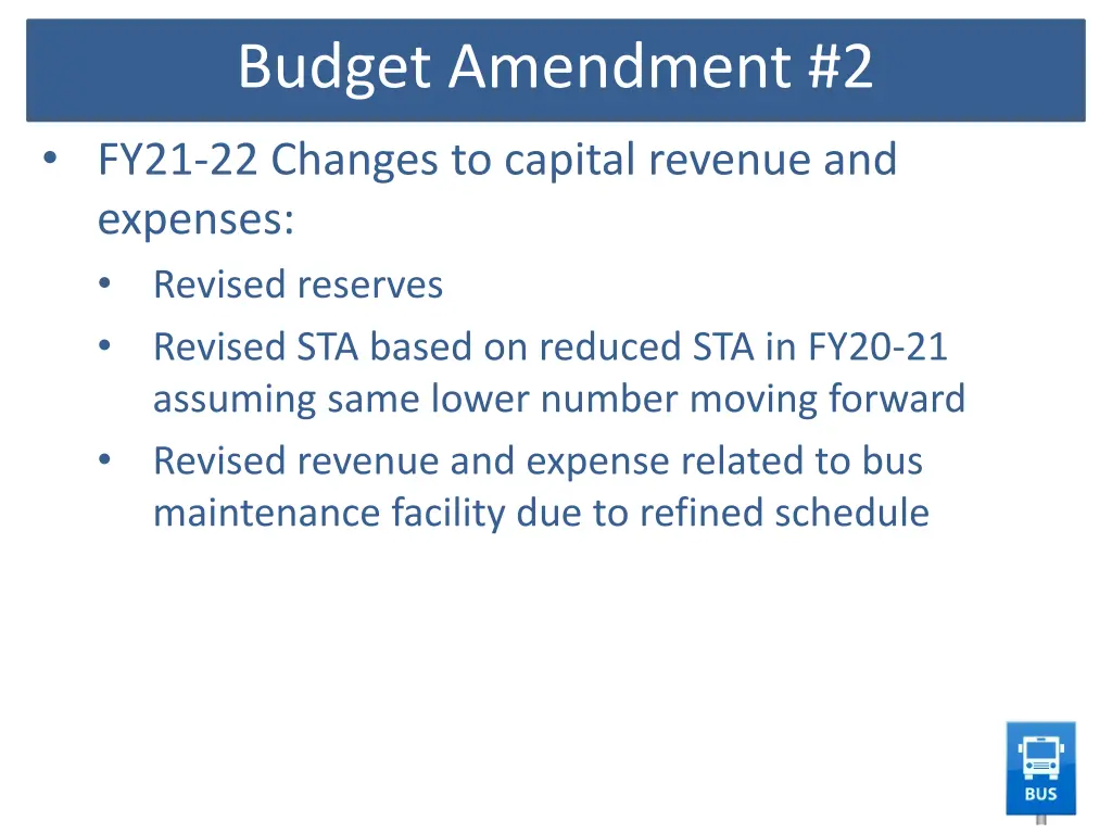 budget amendment 2 3