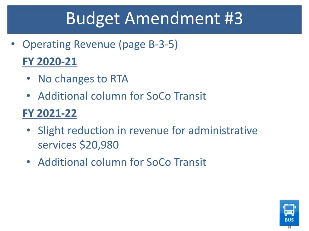 budget amendment 3 1