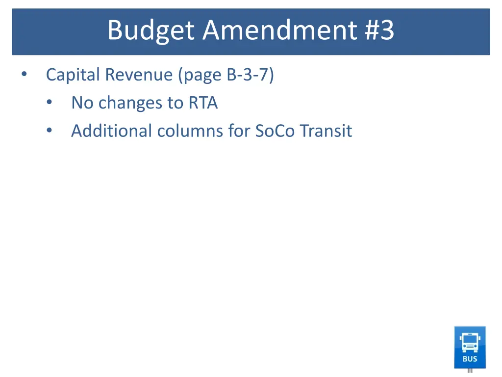 budget amendment 3 2