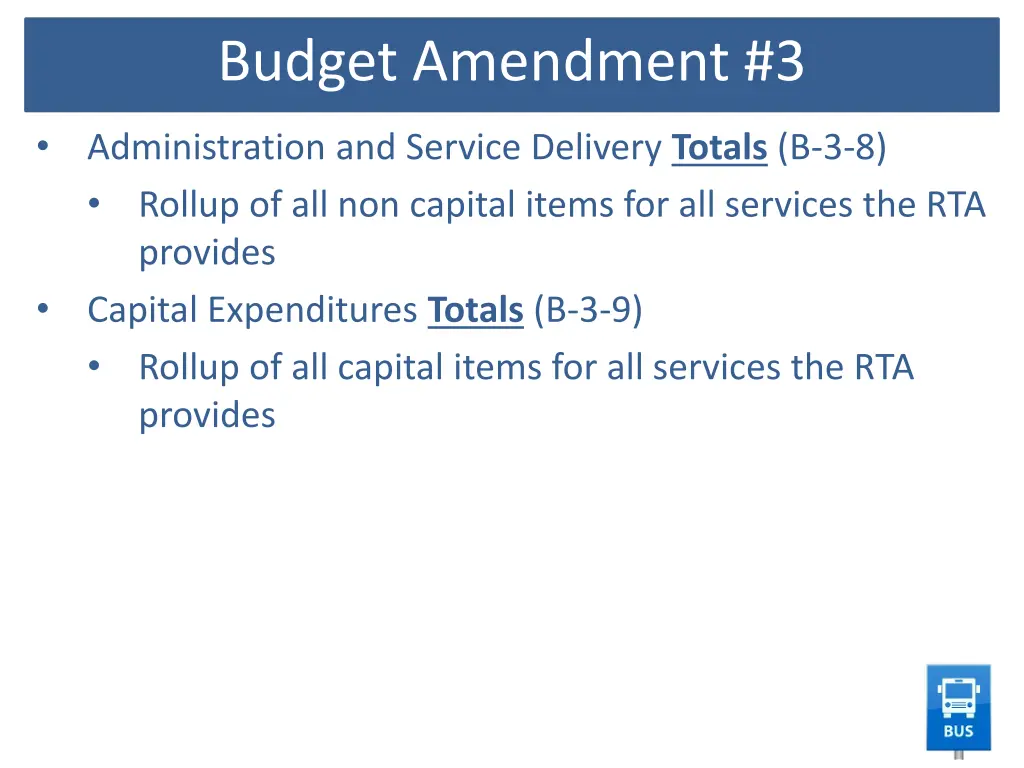 budget amendment 3 3