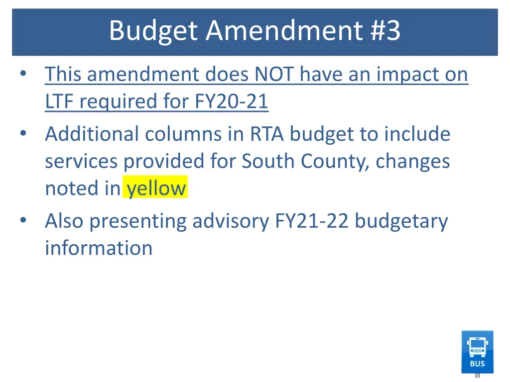 budget amendment 3