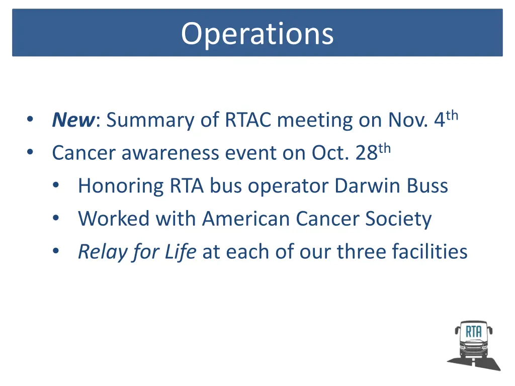 bus maintenance facility operations