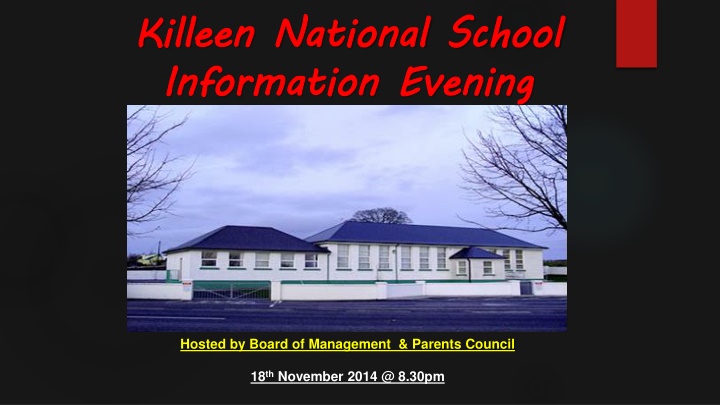 killeen national school information evening