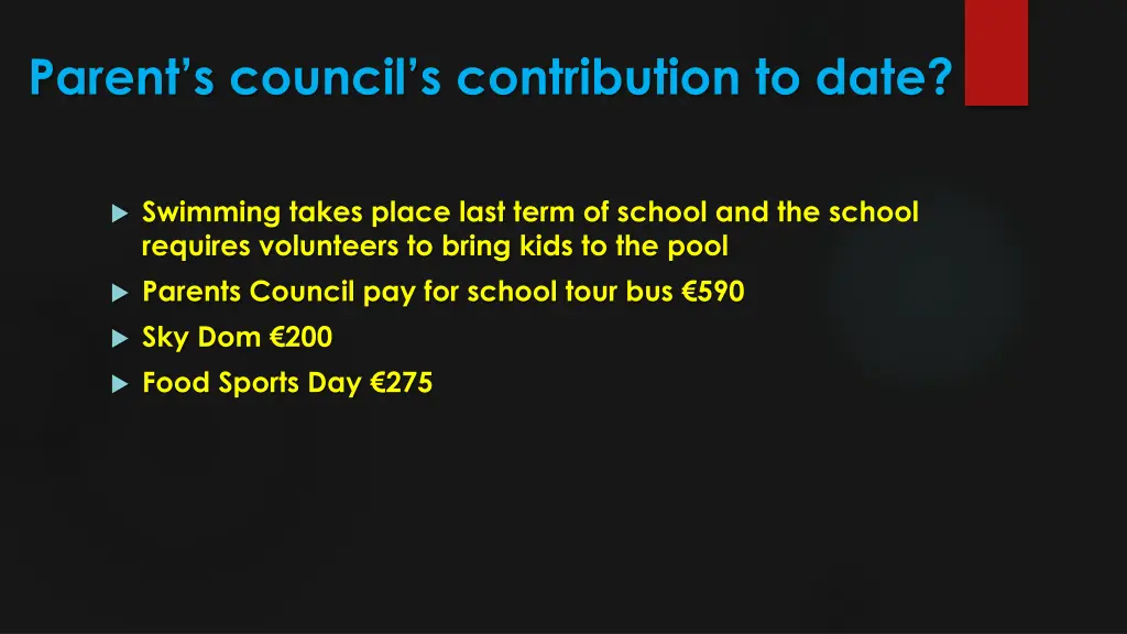 parent s council s contribution to date 1