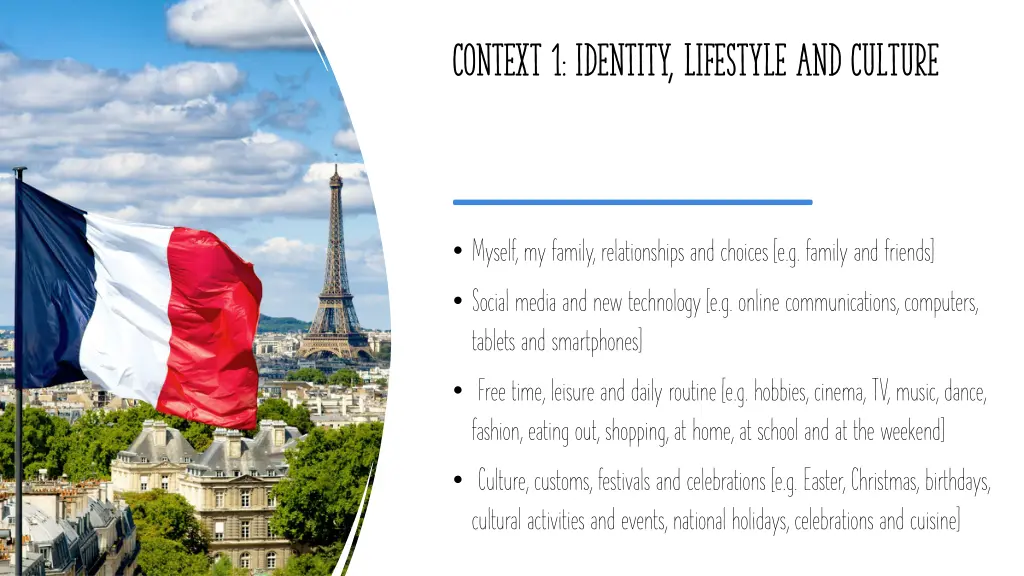 context 1 identity lifestyle and culture