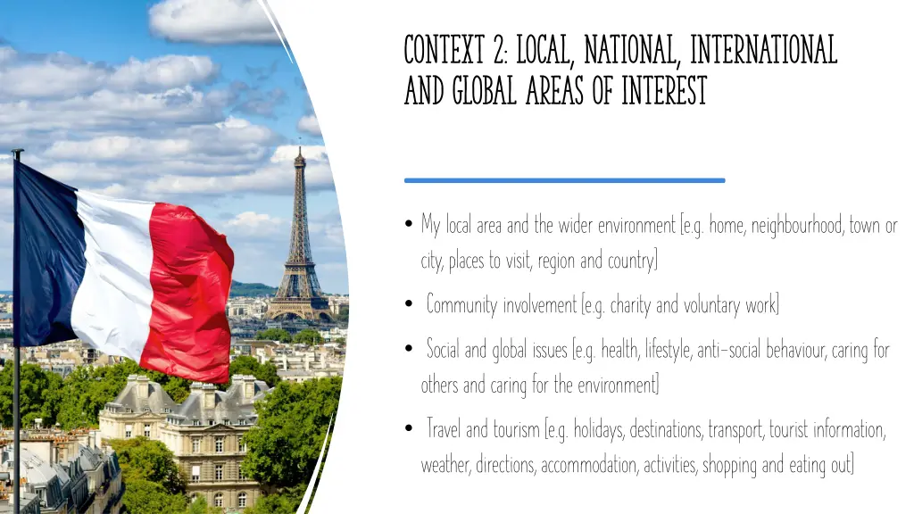 context 2 local national international and global