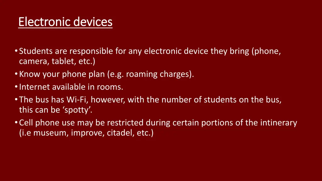 electronic devices electronic devices