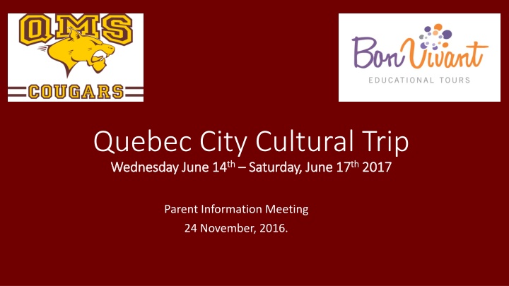 quebec city cultural trip wednesday june