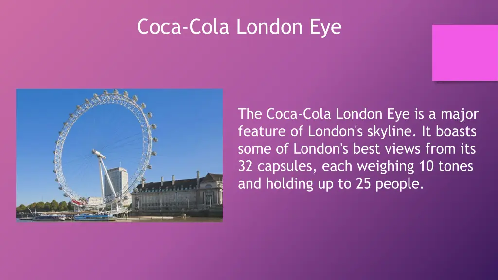 coca cola london eye