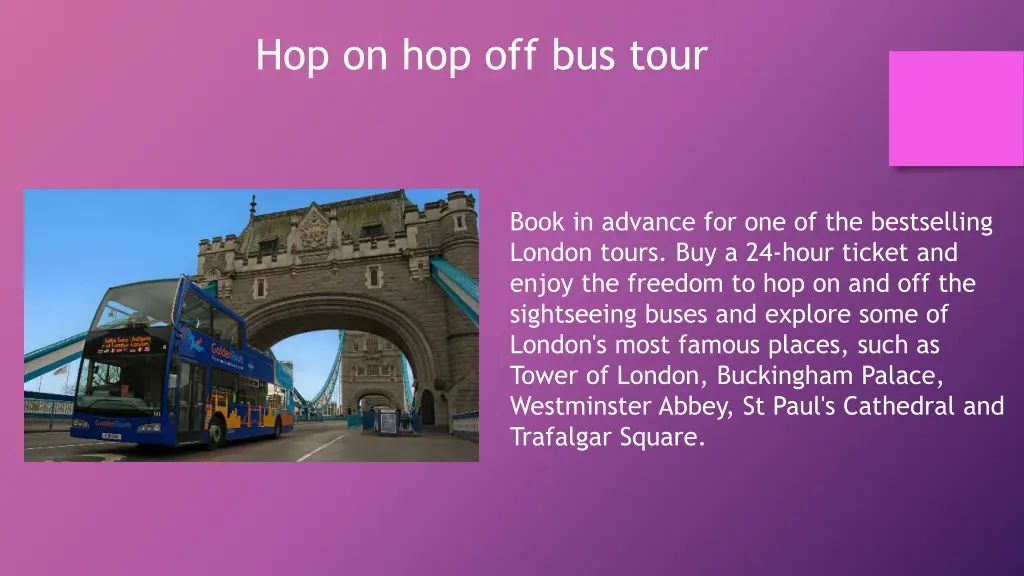 hop on hop off bus tour