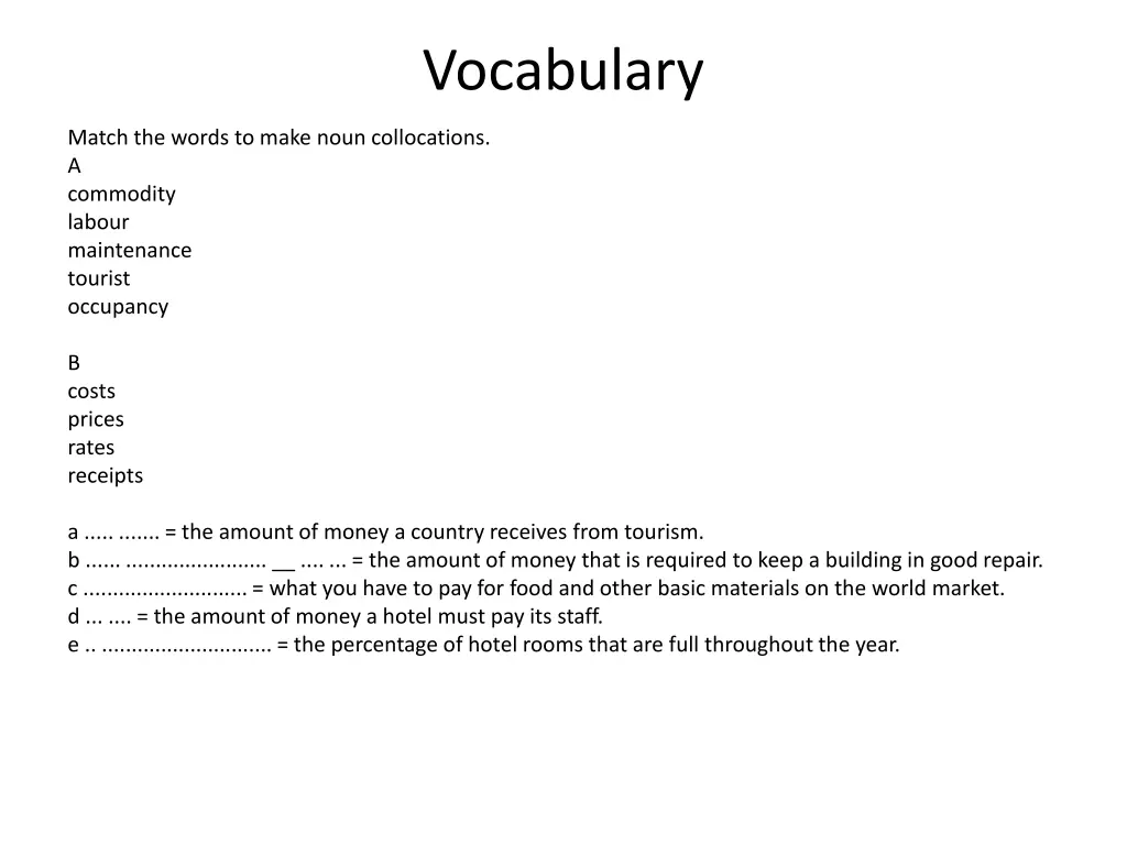 vocabulary 1