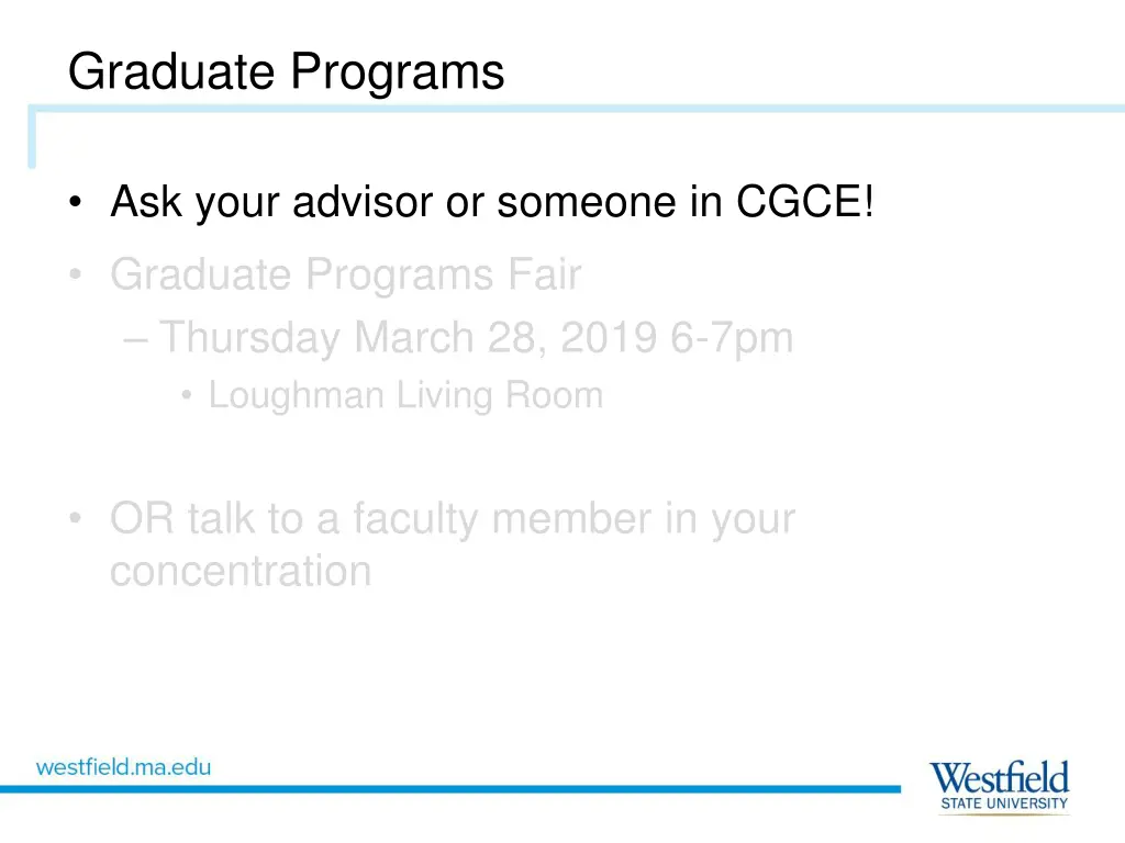 graduate programs