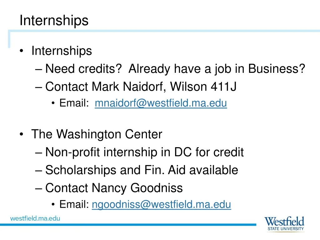 internships