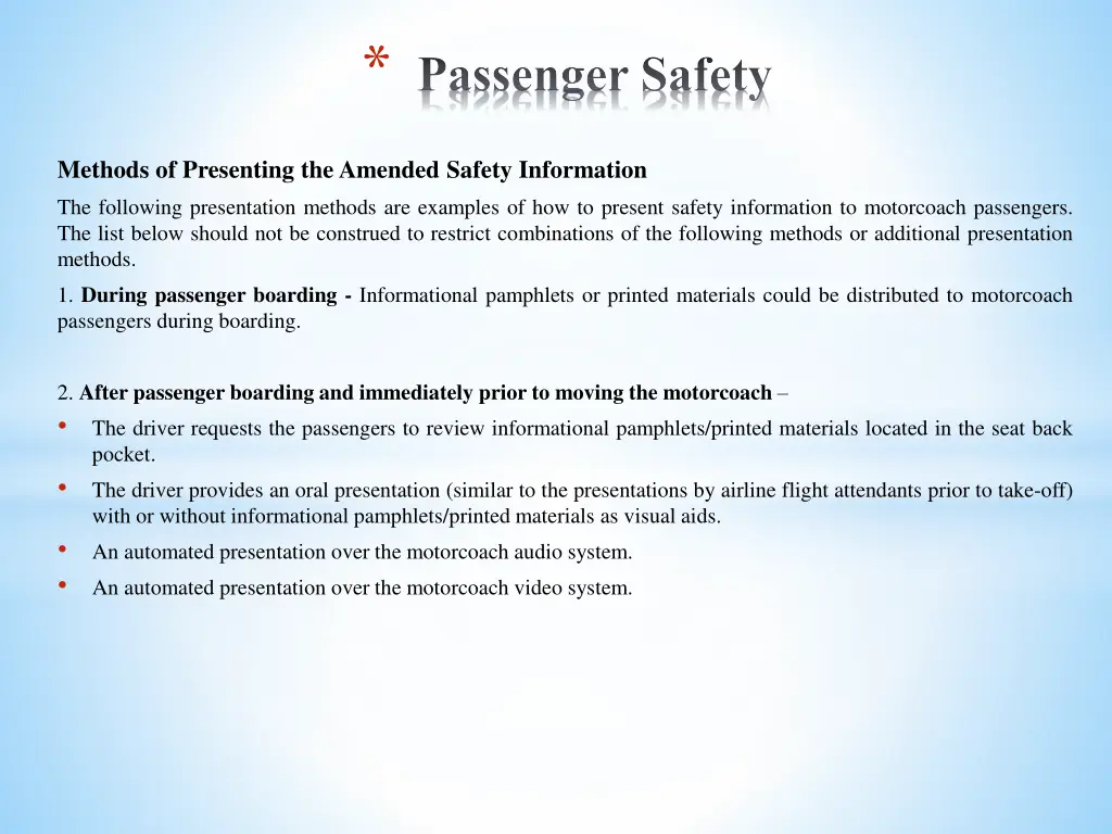 passenger safety 2