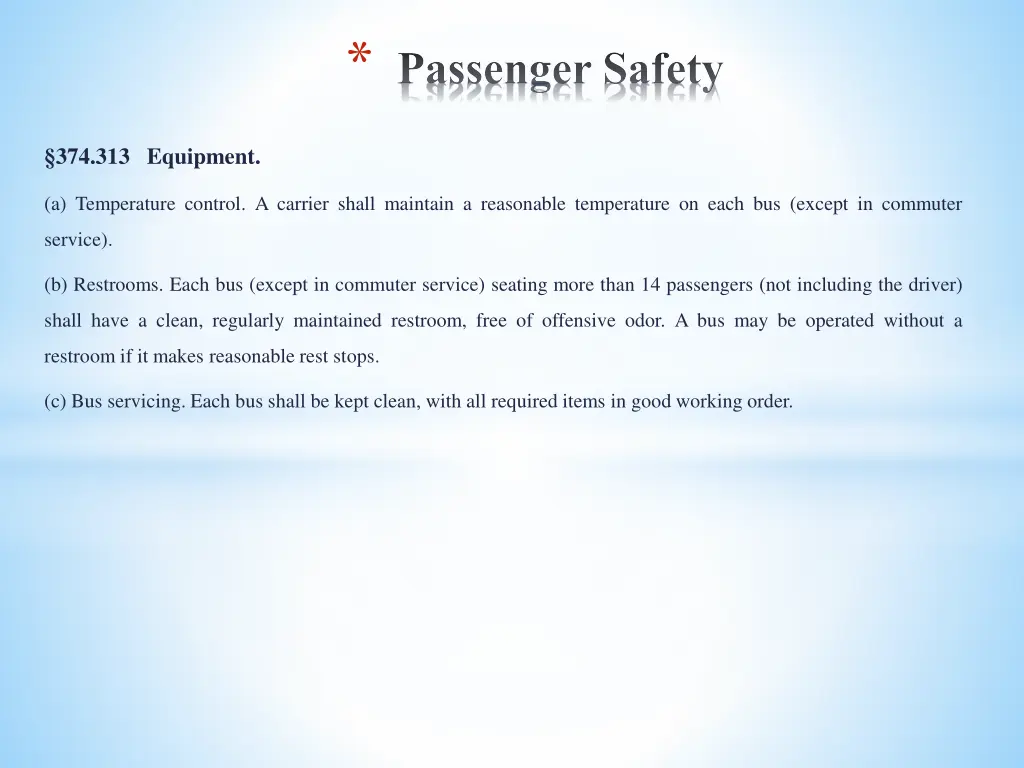 passenger safety 6