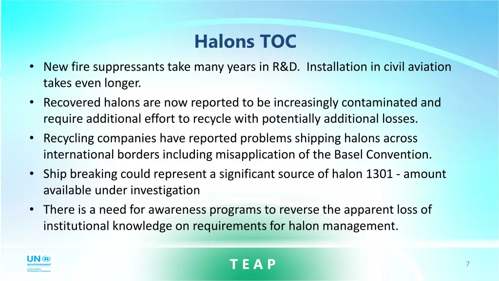 halons toc