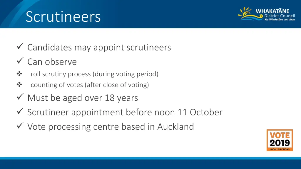 scrutineers