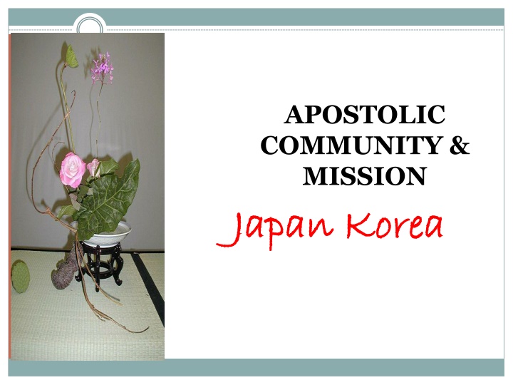 apostolic community mission japan korea japan