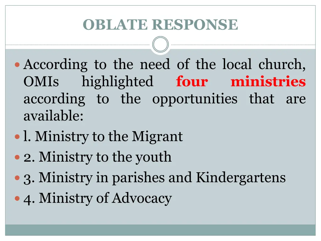 oblate response