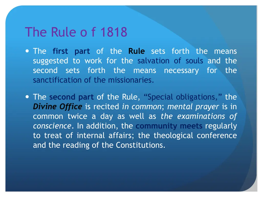 the rule o f 1818