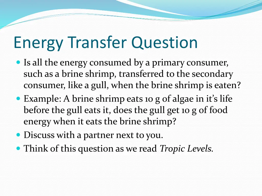 energy transfer question