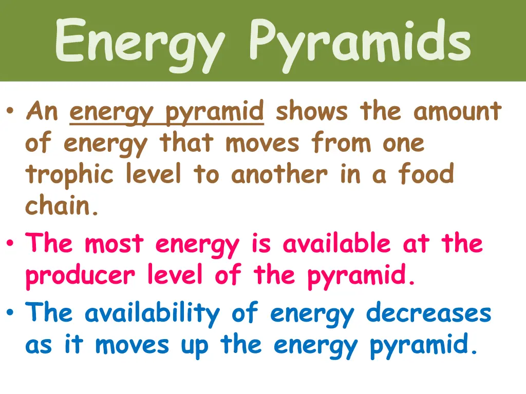 energy pyramids