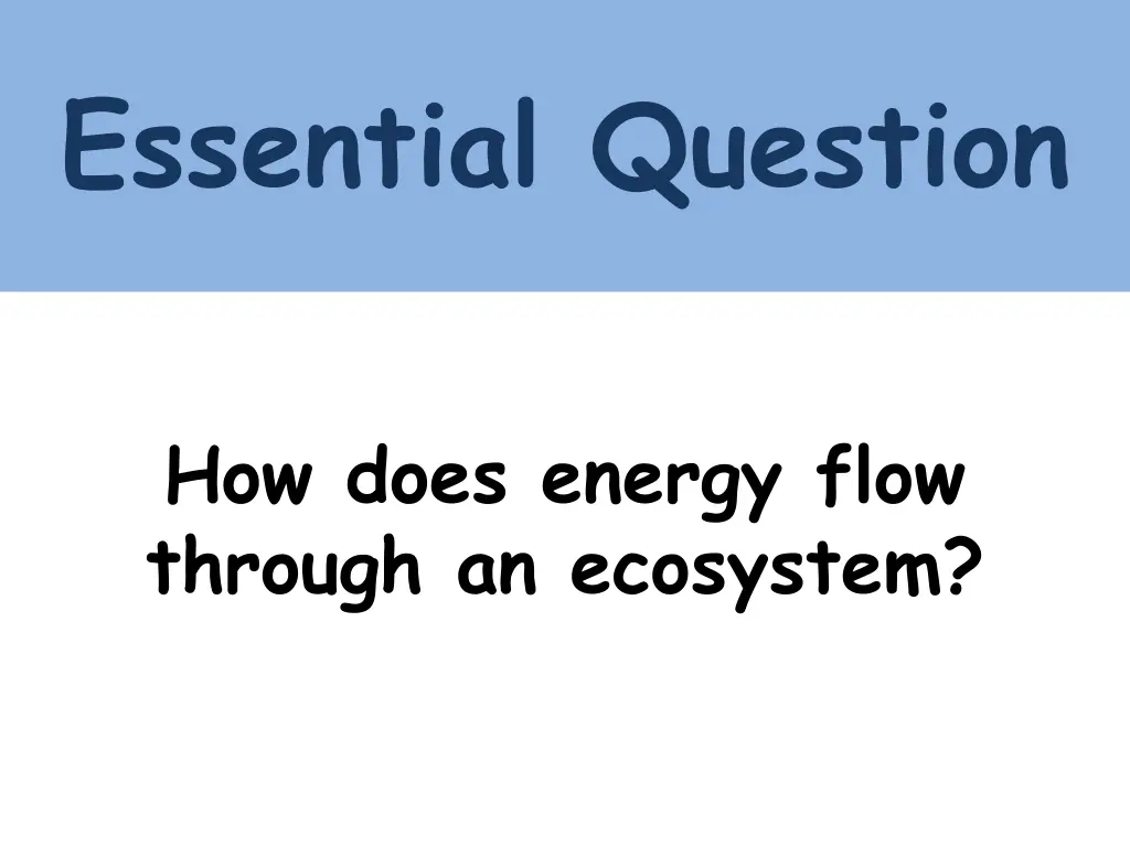 essential question 3