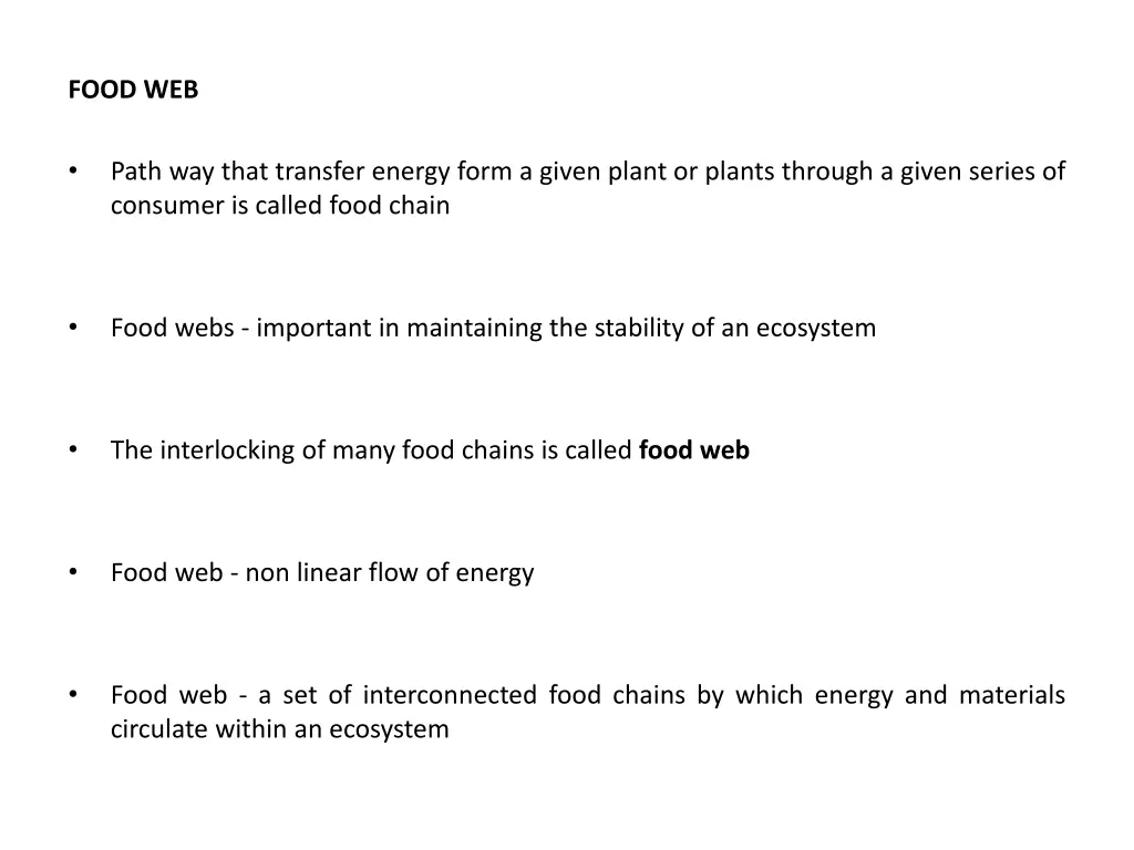 food web