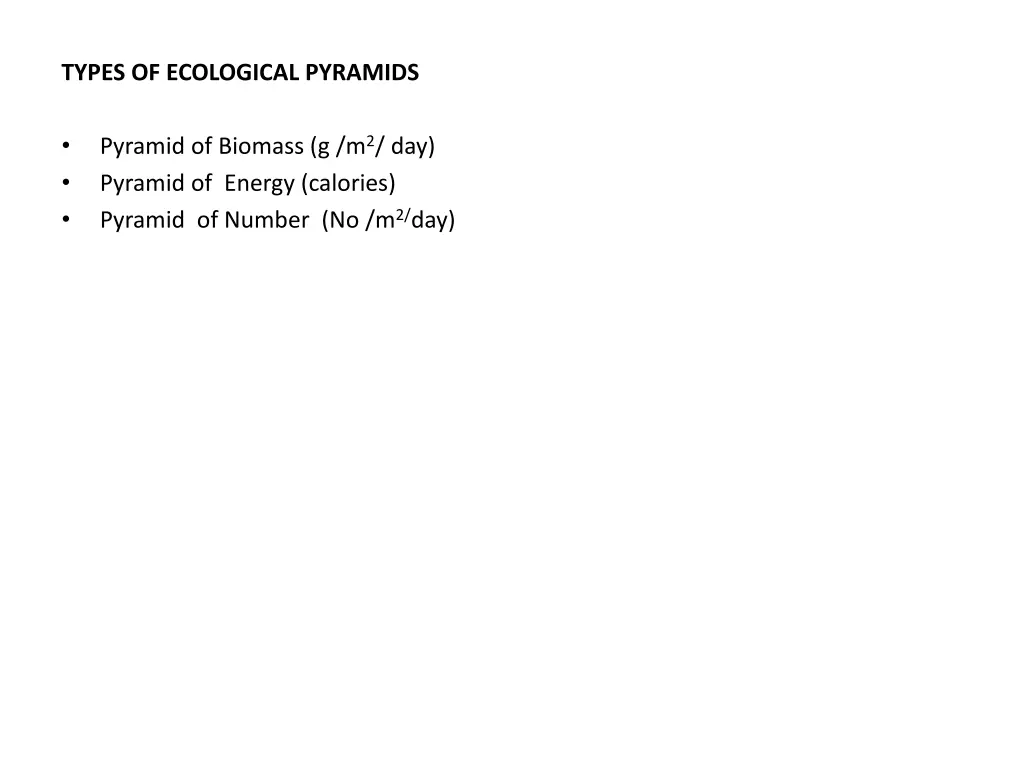 types of ecological pyramids