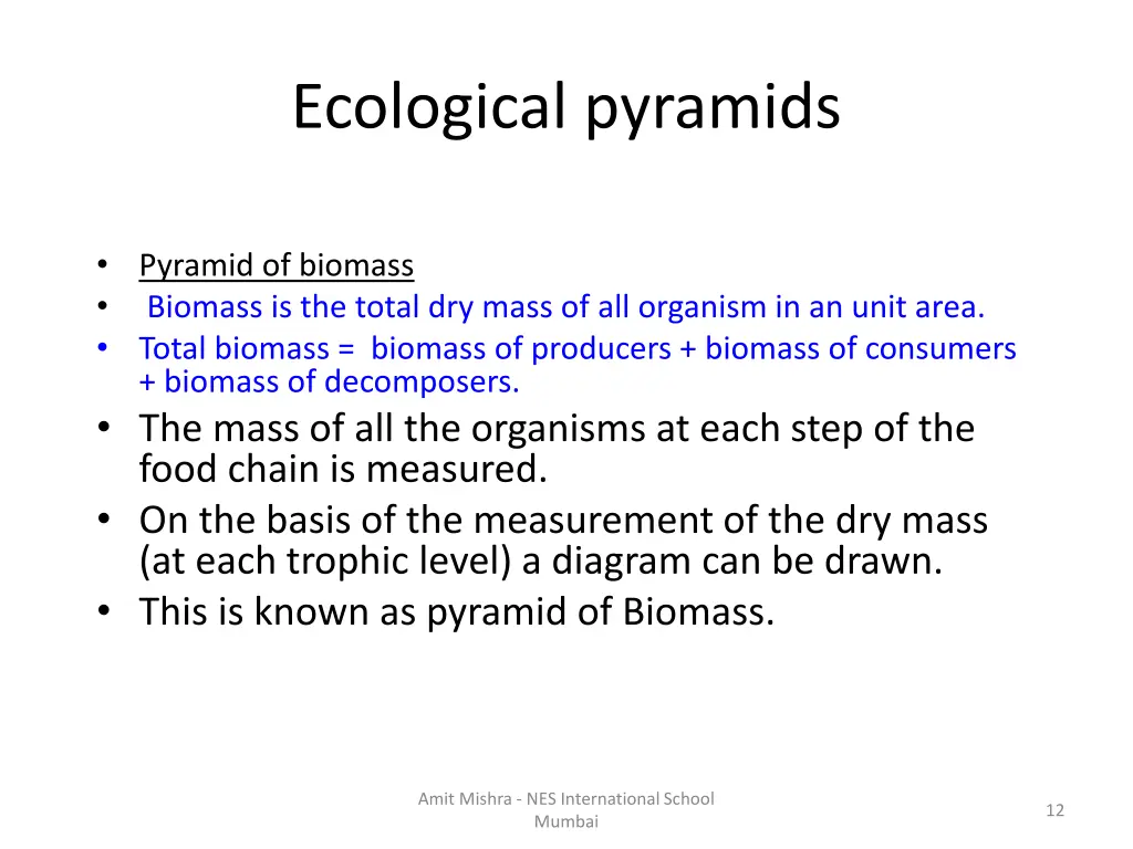 ecological pyramids