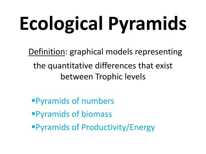 ecological pyramids