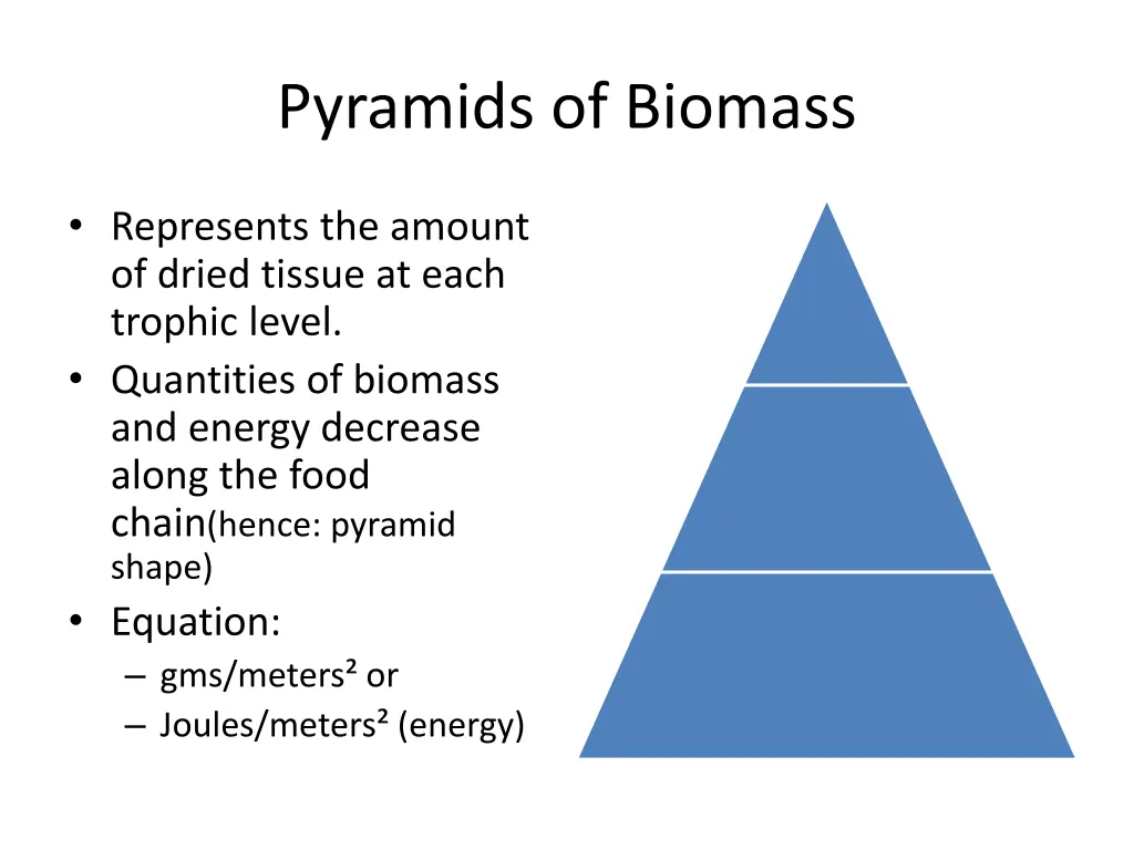 pyramids of biomass