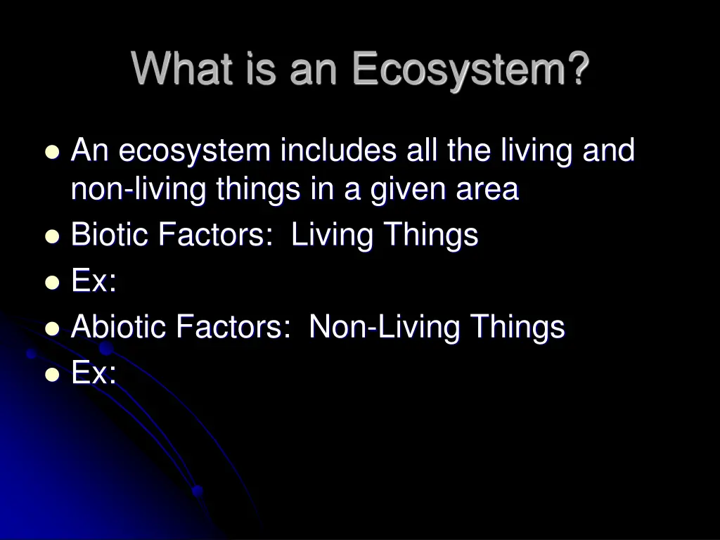 what is an ecosystem