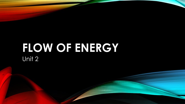 flow of energy unit 2