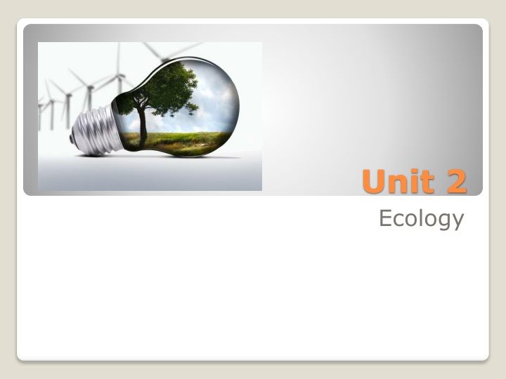 unit 2 ecology