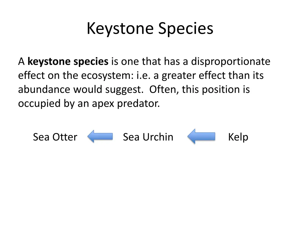 keystone species