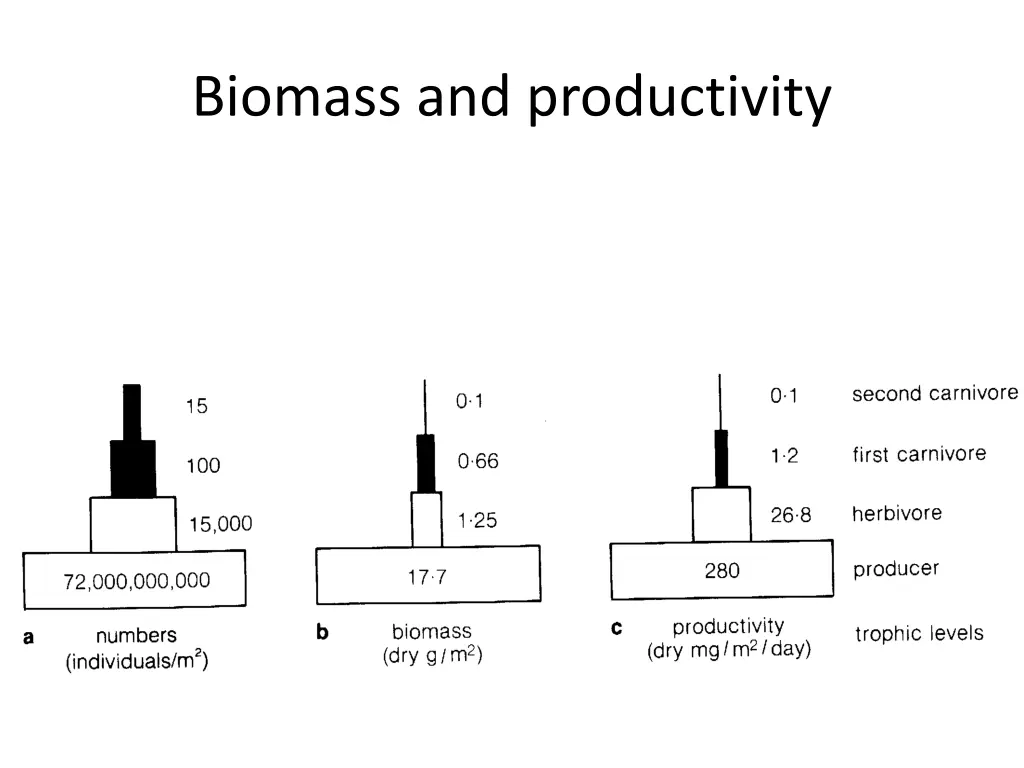 biomass and productivity