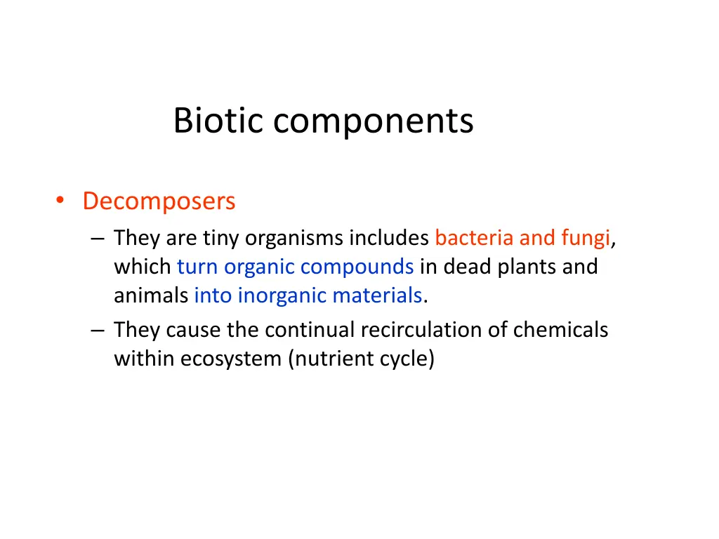 biotic components 1