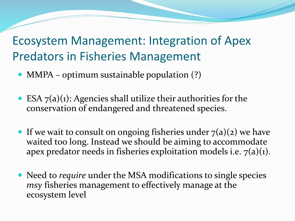 ecosystem management integration of apex