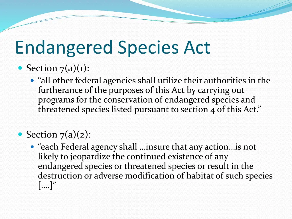 endangered species act 1